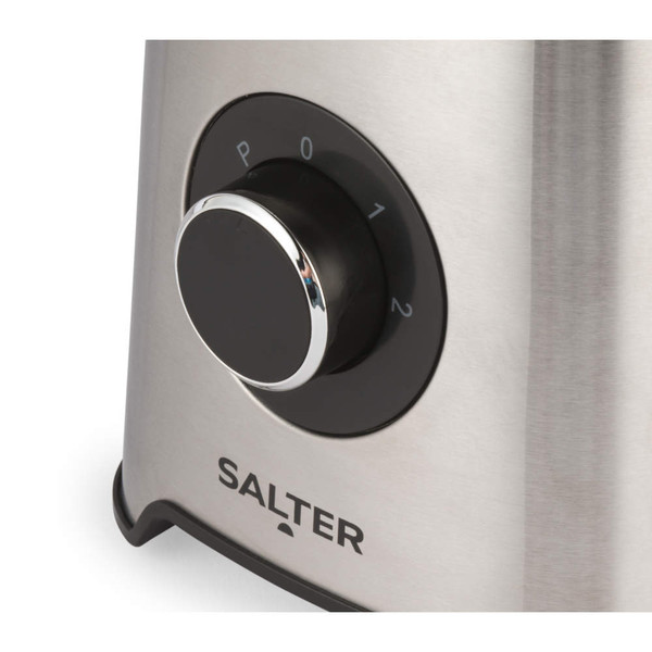 Close-up of Salter stainless steel appliance control dial