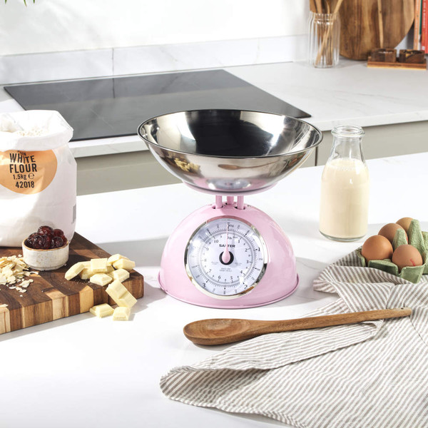 Retro Stand Mixer & Mechanical Scale Set - Pink