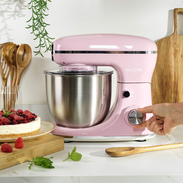 Retro Stand Mixer & Mechanical Scale Set - Pink