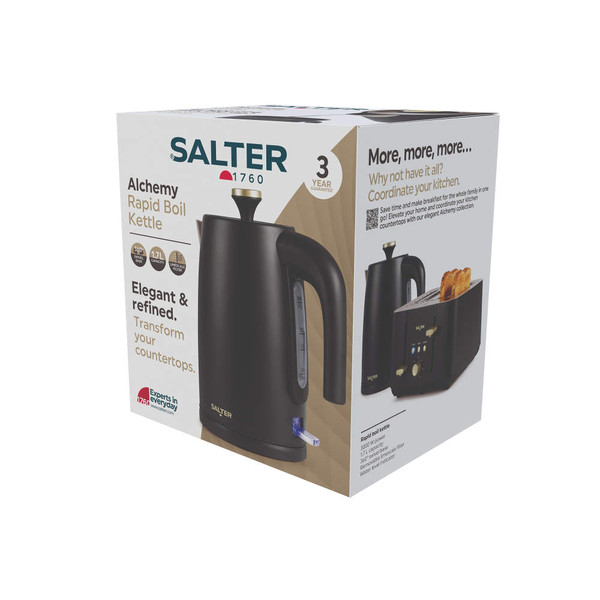 Alchemy 1.7L Electric Kettle - Black/Gold