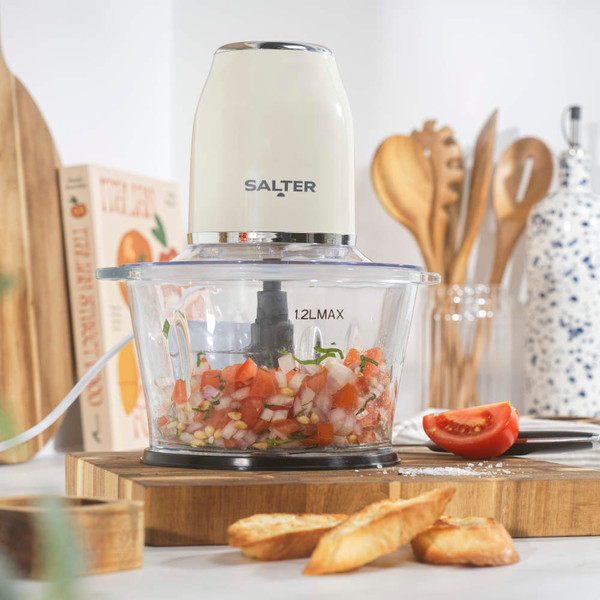 Retro Cream Food Chopper - Electric