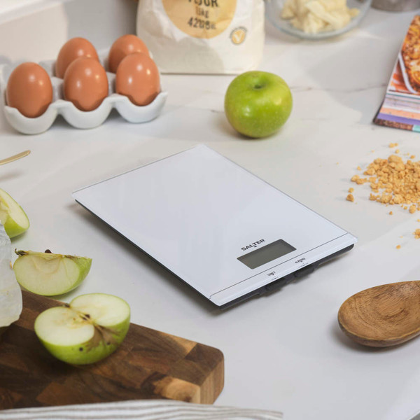Glass Digital Kitchen Scale – White
