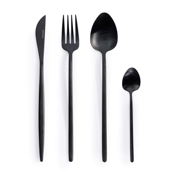 Noir 48-Piece Cutlery Set - Black