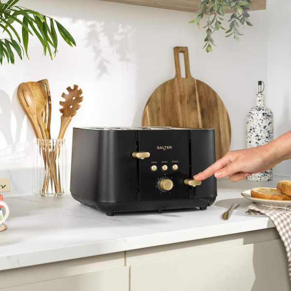 Alchemy Kettle & Toaster Set – Black/Gold