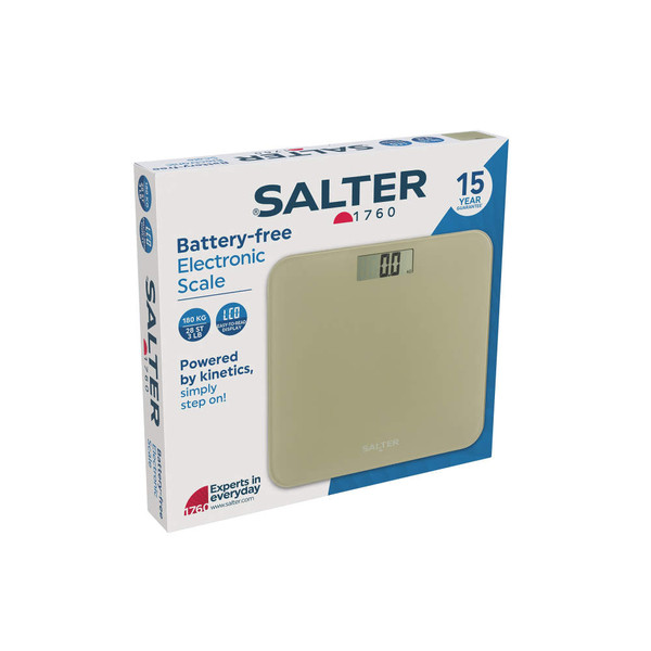 Battery Free Digital Bathroom Scale – Cream