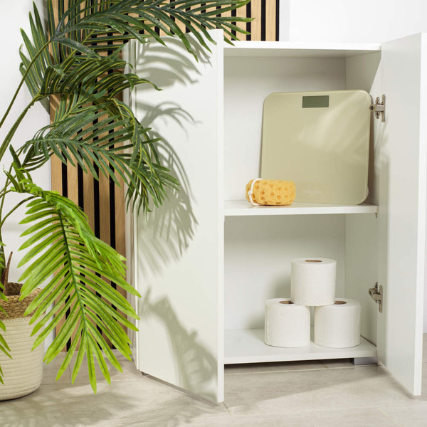 Battery Free Digital Bathroom Scale – Cream