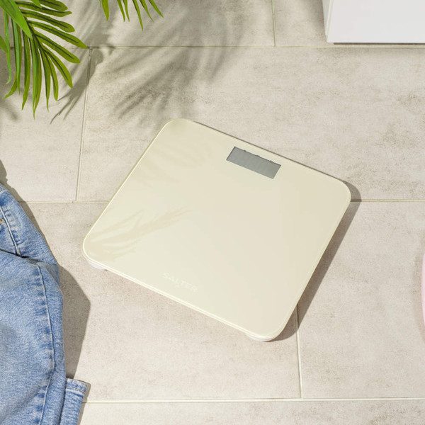 Battery Free Digital Bathroom Scale – Cream