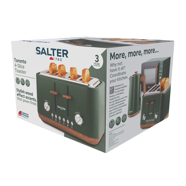 Toronto 4-Slice Toaster – Green