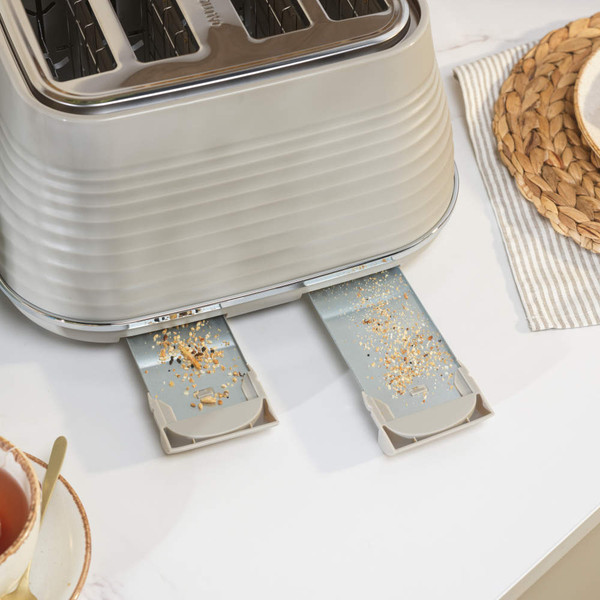 Ripple Kettle & 4-Slice Toaster - Taupe