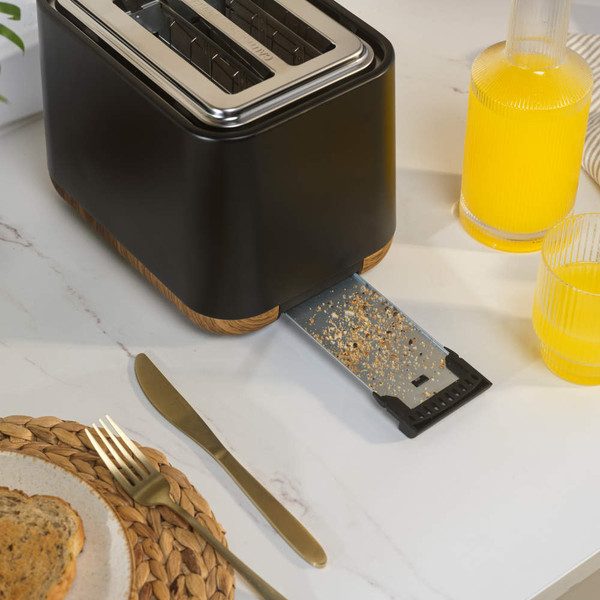 Toronto Kettle, 2-Slice Toaster & Microwave Set - Black