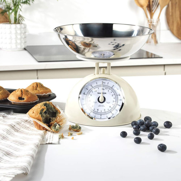 Salter Stand Mixer & Analogue Scale Set – Cream 