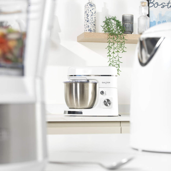 Boston Stand Mixer & Kitchen Scale Set - White