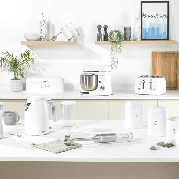 Boston Stand Mixer & Kitchen Scale Set - White