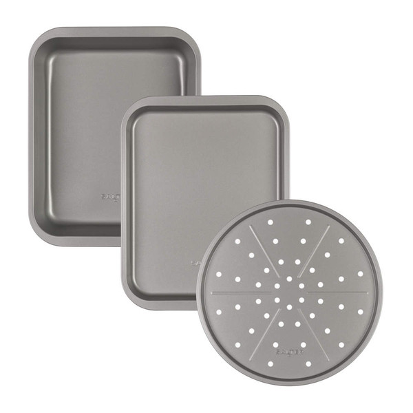 Essentials Tray Set – 35cm Baking Sheet, 36cm Roasting Tray & Pizza Pan