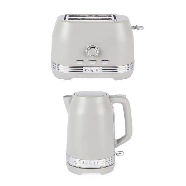 Rise Kettle & 2-Slice Toaster Set - Matte Taupe