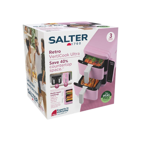 VertiCook Ultra Stackable Air Fryer - Pink 