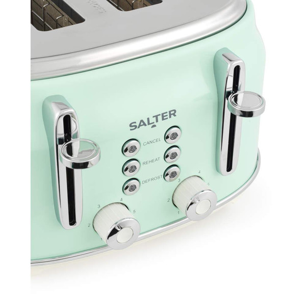 Retro 4-Slice Toaster – Green 