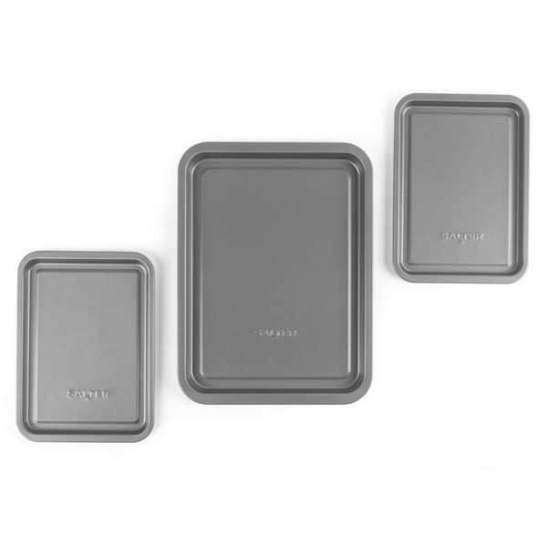 Essentials 3-Piece Baking Tray Set – Silver