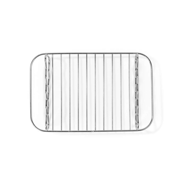 Chrome wire grill rack for oven, shown flat against a white background
