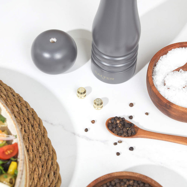 Salt and Pepper Mills - Set of 2 - Charcoal