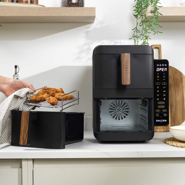Toronto Kettle, 4-Slice Toaster & PFAS-Free Coating Air Fryer - Black