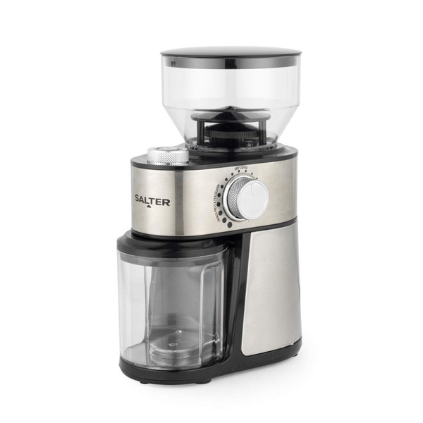 Salter stainless steel electric coffee grinder with adjustable settings