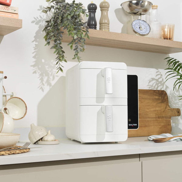 White VertiCook Ultra Stackable Air Fryer & Silicone Baskets