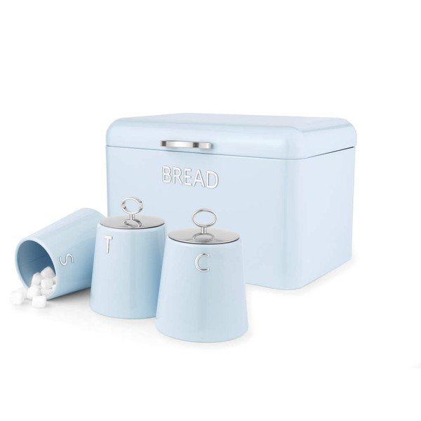 Retro Blue 4-Piece Countertop Set