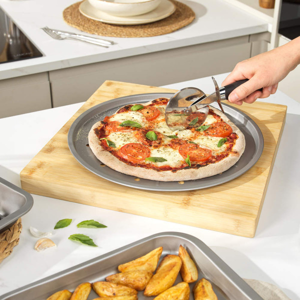Toronto Acacia Pizza Board, Cutter & Pizza Tray