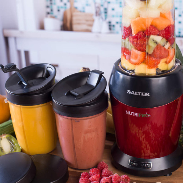 Shop Salter NutriPro Blender | Red | Bottles Included