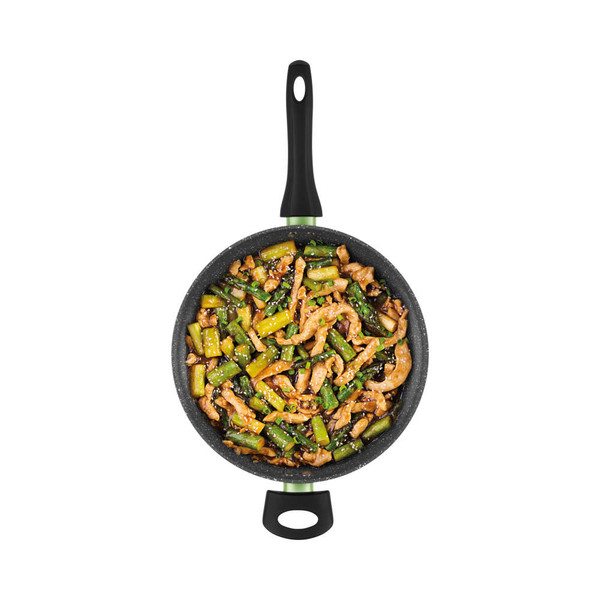 Go Green Thermo Collar 28cm Wok -PFAS-Free Coating