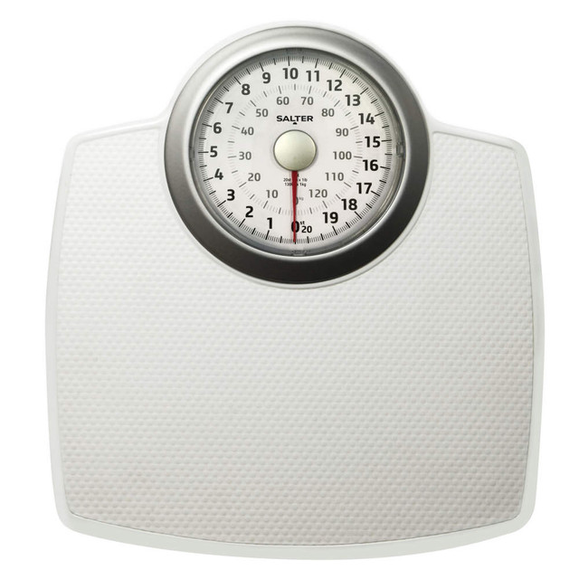 Classic Mechanical Bathroom Scale - White