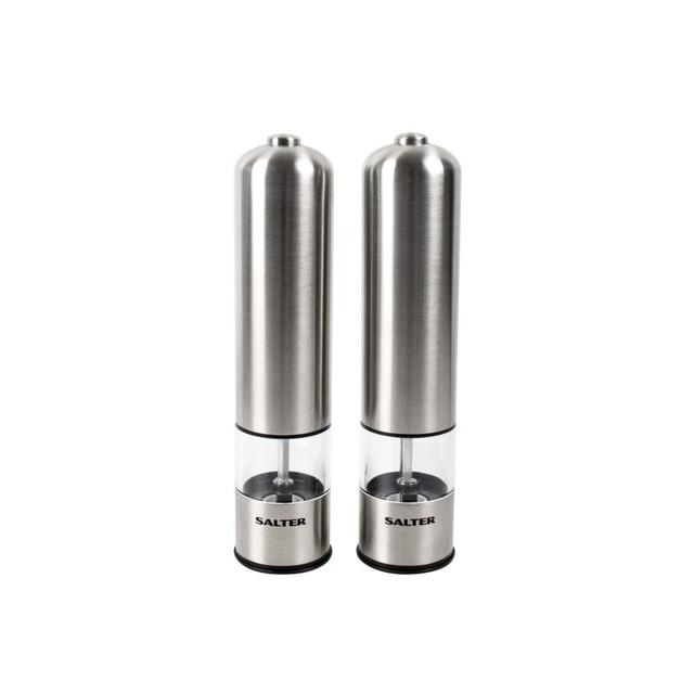 Electronic Salt & Pepper Mills - Stainless Steel