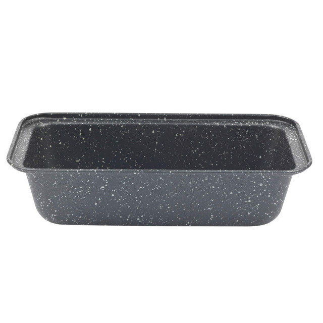 Large black speckled loaf tin, non-stick finish, for baking bread or cakes
