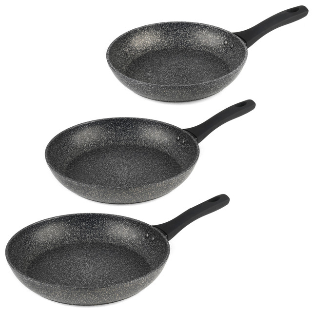 Megastone 3-Piece Frying Pan Set - 24/28/30cm