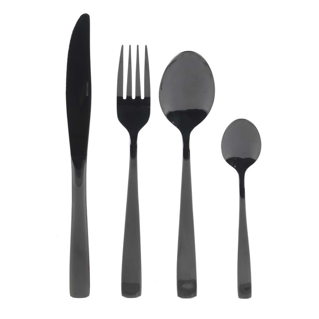 Regal 32-Piece Cutlery Set - Black