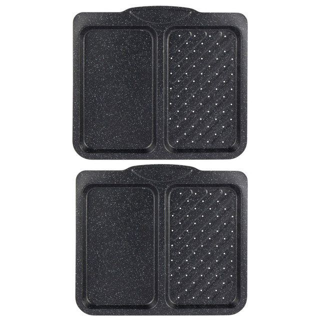 Megastone 40cm Split Baking Tray - 2 Pack