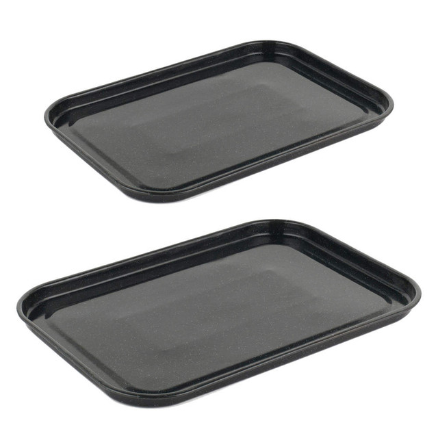 Vitreous Enamel Baking Tray Set - 36/40cm