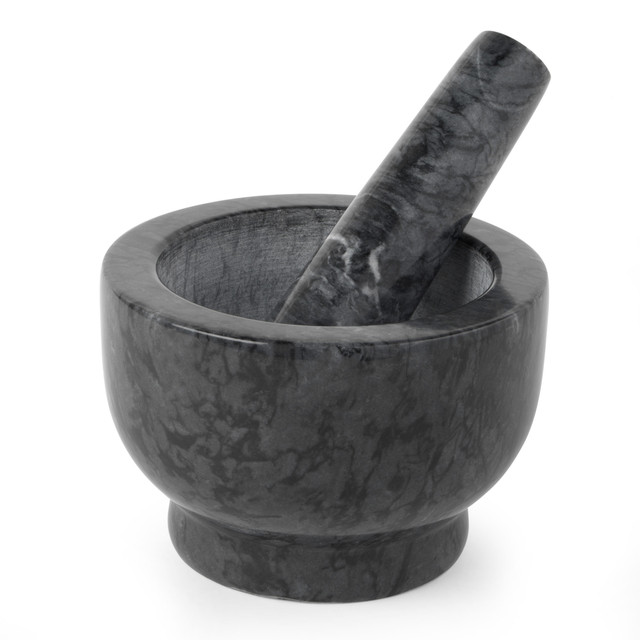 Marble Pestle and Mortar, Black