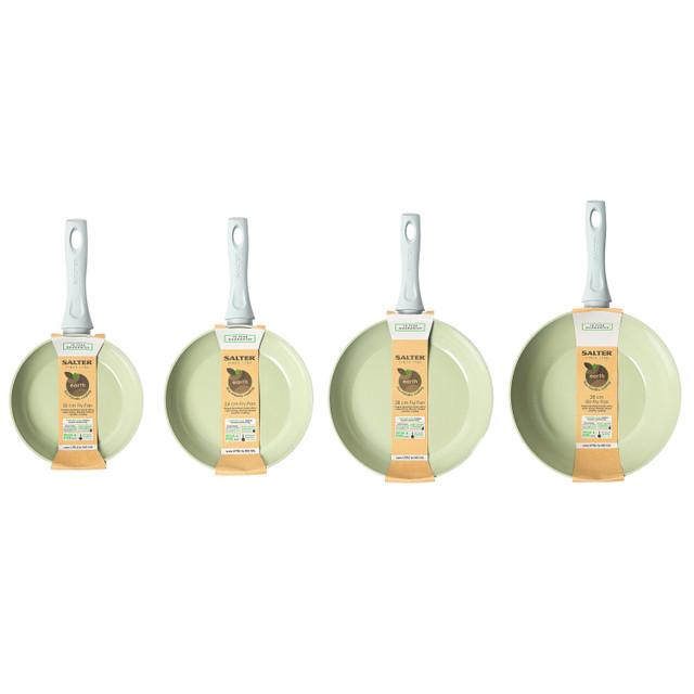 Earth 4-Piece Frying Pan & Stir Fry Pan Set 