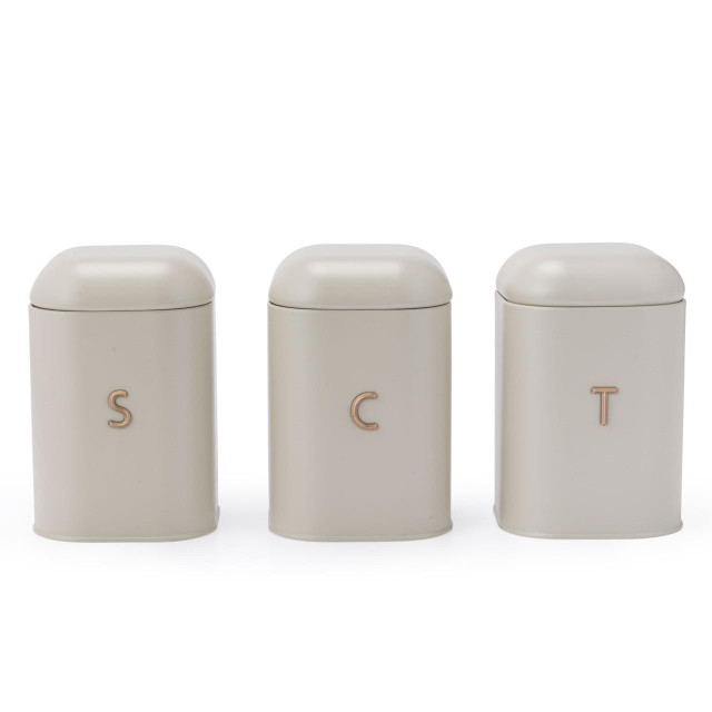 Pebble 3-Piece Canister Set - Cream 