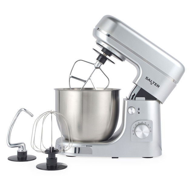 Aspen Stand Mixer - 5L - Silver - EK6147MMS - Salter - 5054061507539