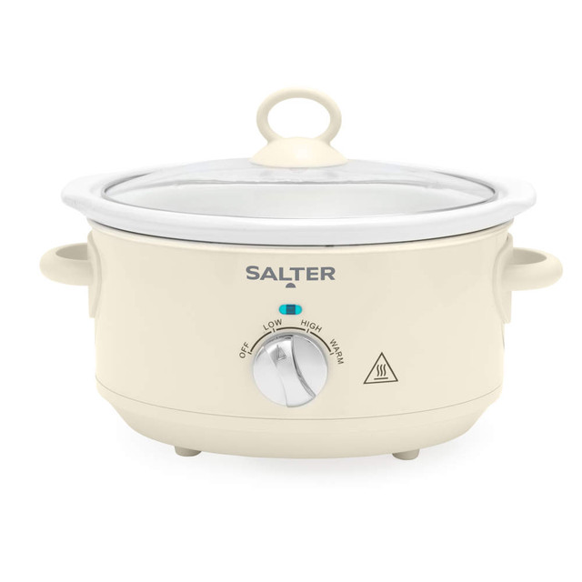 Retro 3.5L Slow Cooker – Cream