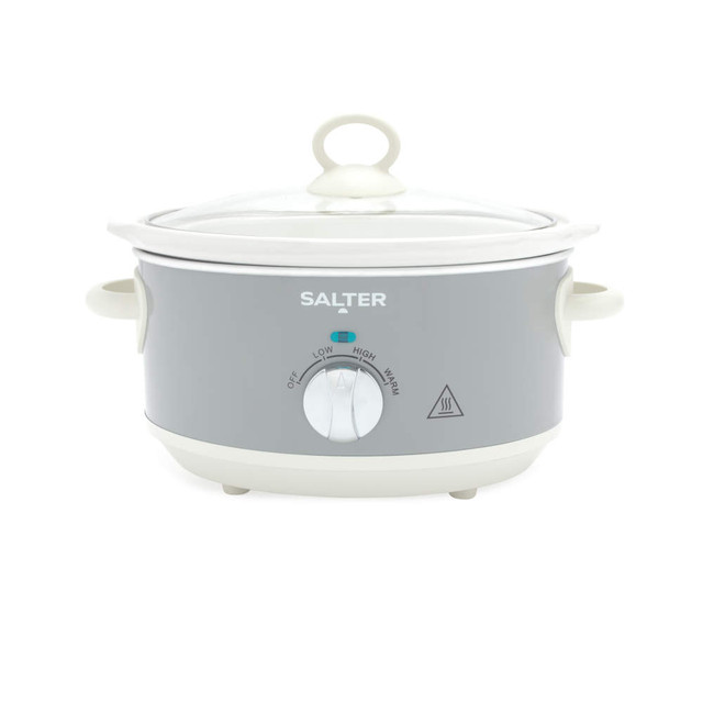 Retro 3.5L Slow Cooker – Grey