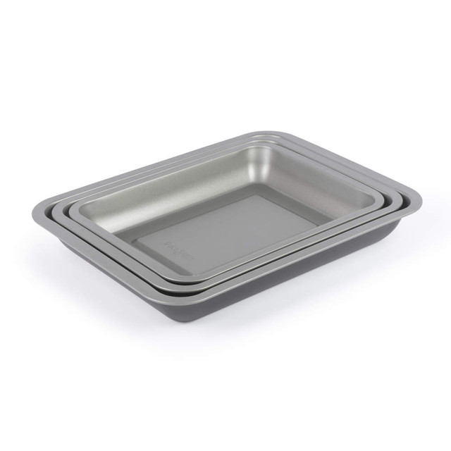 Salter Essentials 3-Piece Roasting Tray Set – Durable Carbon Steel with Non-Stick Coating