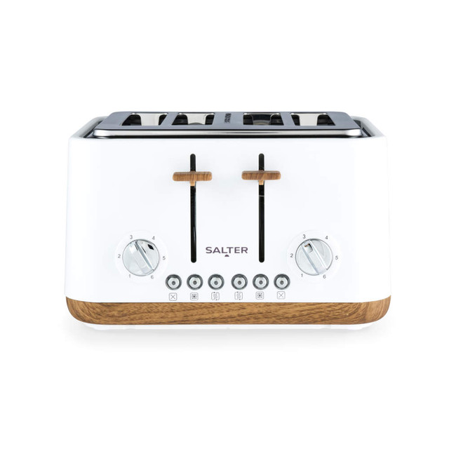 Toronto Toaster & Bread Bin Set - White