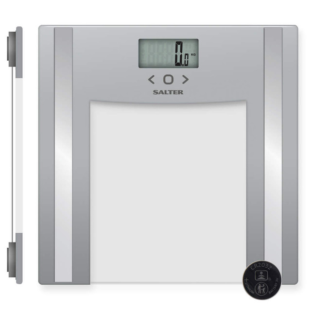 Glass Analyser Bathroom Scale - Grey