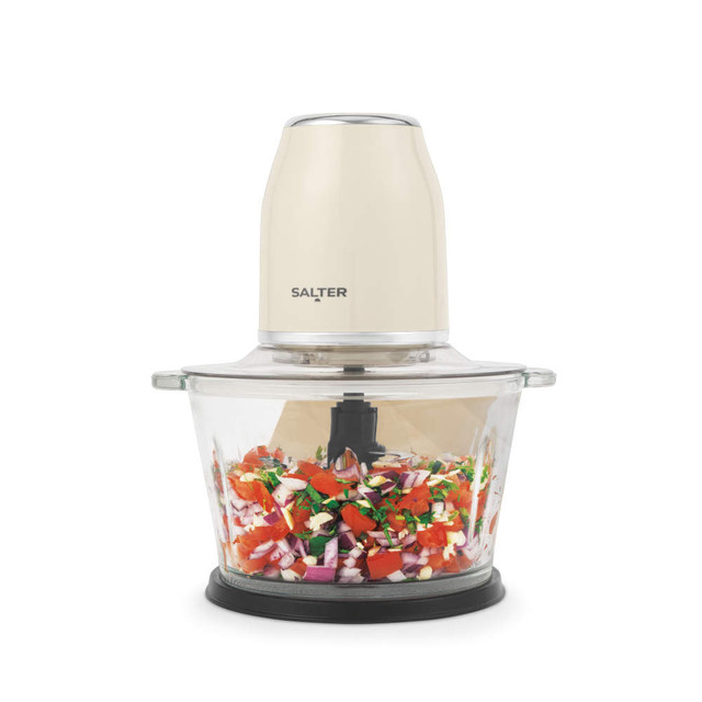 Retro Cream Food Chopper - Electric