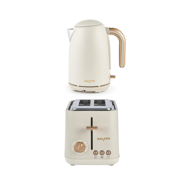 Pebble Kettle & 2-Slice Toaster Set -  Stone