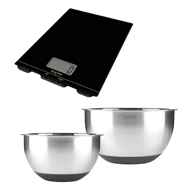 Expert Mixing Bowls & Digital Kitchen Scale Set